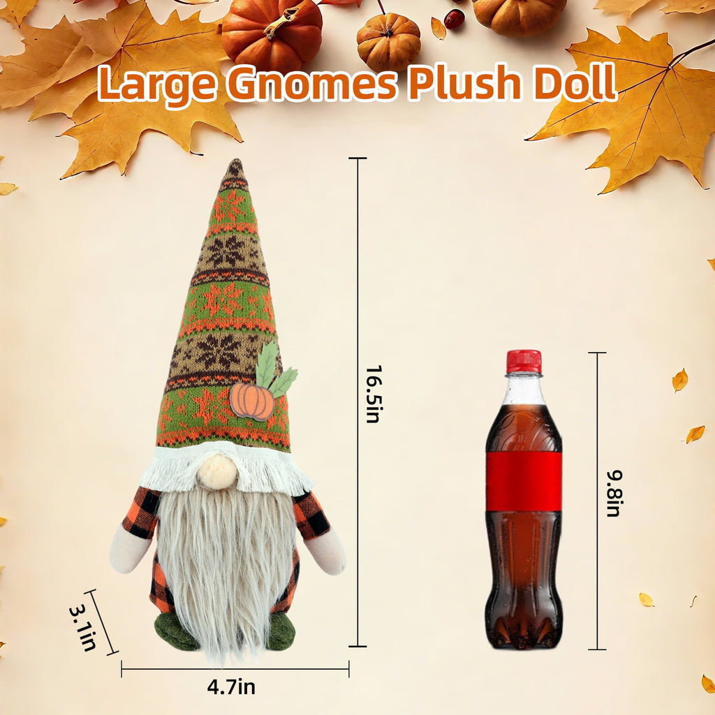 Retrocular Fall Decorations for Home, 2 Pcs Cute Gnomes Plush Doll Gifts for Home Room Tiered Tray Desk Table Centerpieces Autumn Thanksgving Indoor Decor