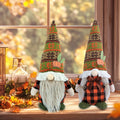 Retrocular Fall Decorations for Home, 2 Pcs Cute Gnomes Plush Doll Gifts for Home Room Tiered Tray Desk Table Centerpieces Autumn Thanksgving Indoor Decor
