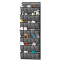 Retrocular Over the Door Shoe Organizer, 35 Pockets Hanging Rack Closet Shoe Organizers Storage, Black