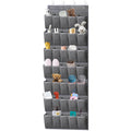 Retrocular Over the Door Shoe Organizer, 35 Pockets Hanging Rack Closet Shoe Organizers Storage, Gray