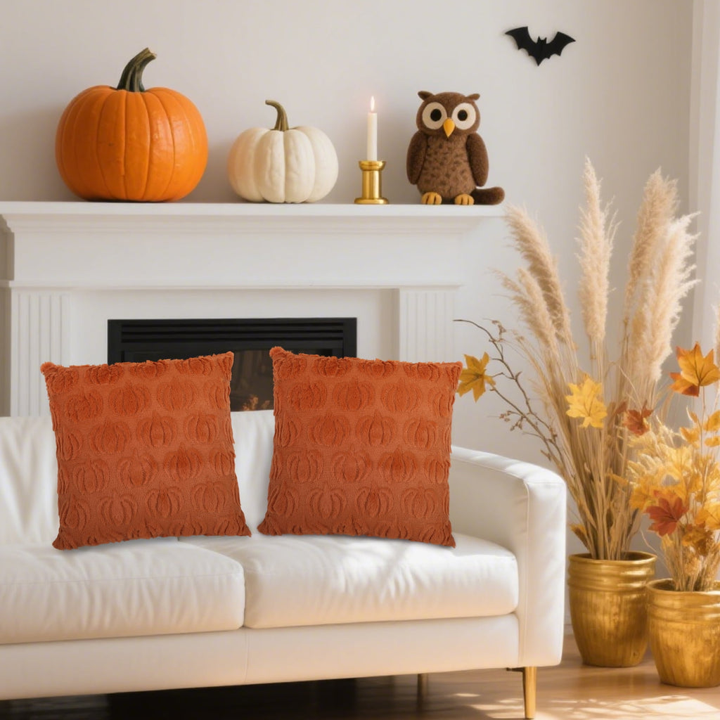 Retrocular Fall Pillow Covers Decorations for Home, 18x18 Set of 2 Autumn Throw Pillow for Chair Sofa Bedroom Living Room Thanksgiving Decorations