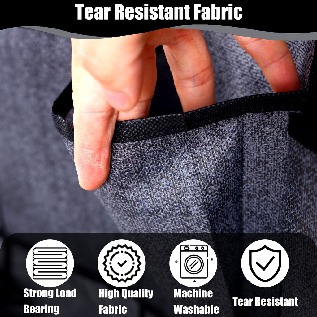 Retrocular Over the Door Shoe Organizer, 35 Pockets Hanging Rack Closet Shoe Organizers Storage, Black